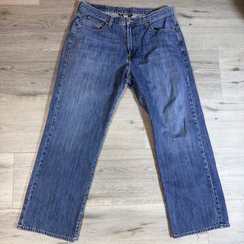 Lucky Brand Vintage Y2K‎ Blue Jeans Mens 34 Straight Leg Classic Denim